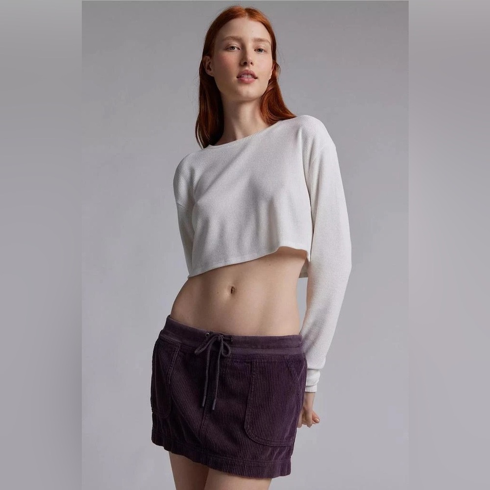 Urban Outfitters BDG Mel Sporty Corduroy Micro Mini Skirt